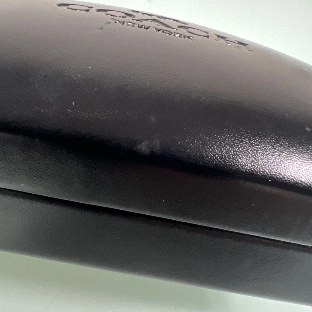 Coach Eyeglass Case Black‎ Hard Shell Sunglasses Holder New York